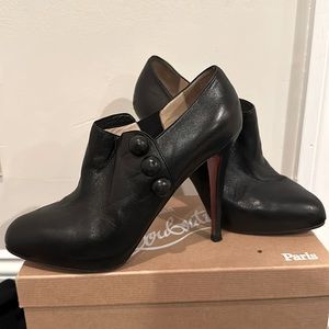 Christian Louboutin leather booties, size 8.5